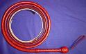 12 foot Red 12 plait Indiana Jones bullwhip A